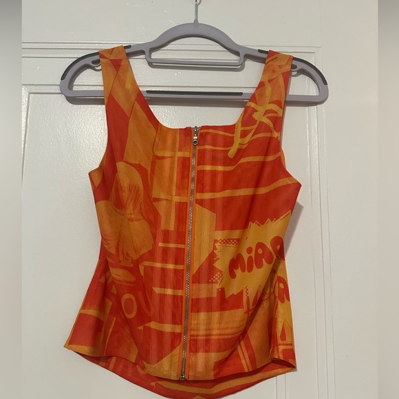 Miaou - Imogene Corset in Stone Orange - M - Picture 5 of 8
